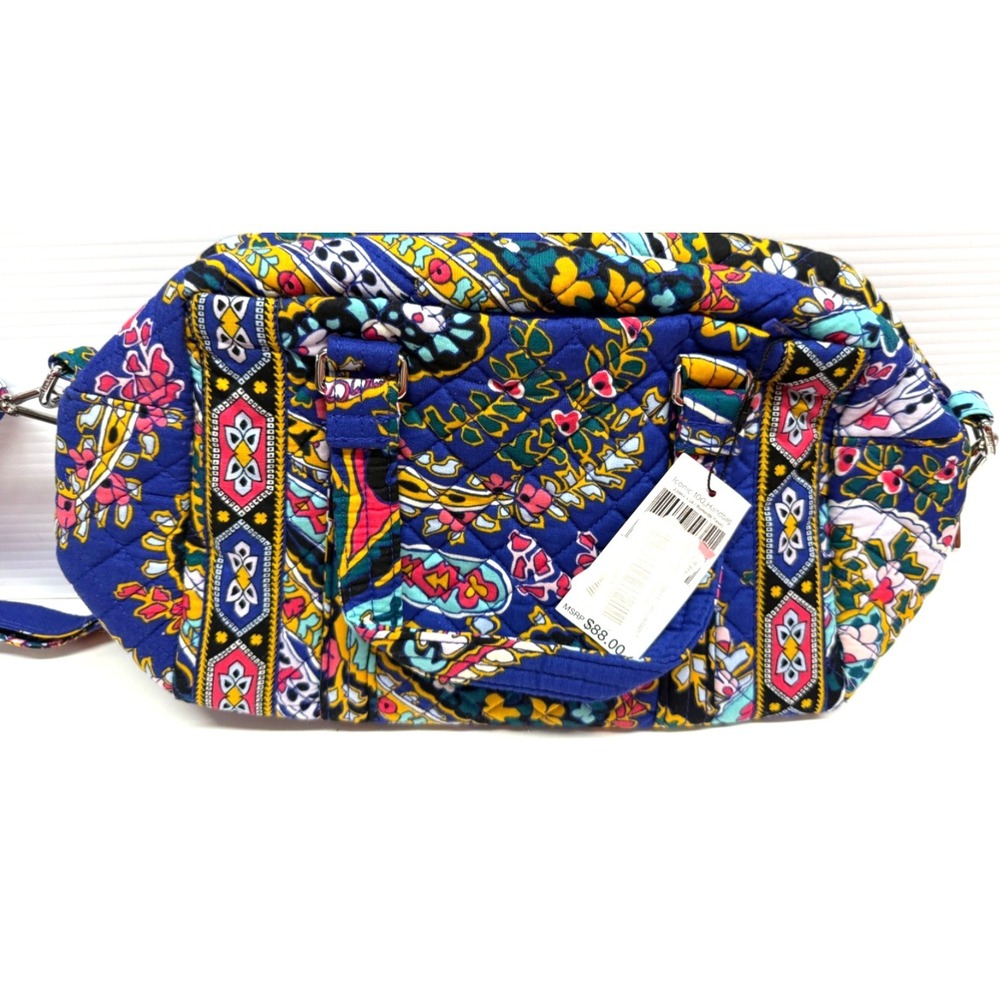 Vera Bradley Iconic 100 Handbag‎ in New With Tags RARE ROMANTIC PAISLEY PURPLE